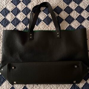 Pebbled Dark Brown Jack Spade Tote Bag